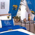 Kentucky Wildcats 100% Cotton Sateen Long Window Drapes - 84" Blue