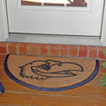 Kansas Jayhawks NCAA College Half Moon Outdoor Door Mat