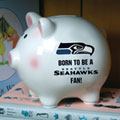 Seattle Seahawks NFL Ceramic Piggy Bank