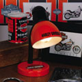 Harley Davidson Motorcycle Orange Desk Lamp