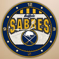 Buffalo Sabres NHL 12" Round Art Glass Wall Clock