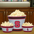 North Carolina State Wolfpack NCAA College Melamine 3 Bowl Serving Set