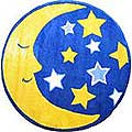 Moon & Stars Rug (31" Round)