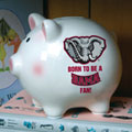 Alabama Crimson Tide NCAA College Ceramic Piggy Bank