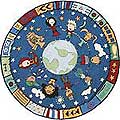 Small World Hooked Rug (39" Round)