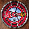 Chicago Blackhawks NHL 12" Chrome Wall Clock