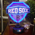 Boston Red Sox MLB Neon Shield Table Lamp