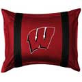 Wisconsin Badgers Side Lines Pillow Sham