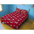 Arkansas Razorbacks 100% Cotton Sateen Queen Sheet Set - Red