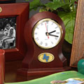 Air Force Falcons US Military Brown Desk Clock