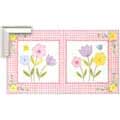 Country Gingham - Contemporary mount print with beveled edge