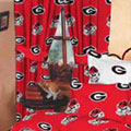 Georgia Bulldogs 100% Cotton Sateen Window Valance - Red