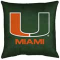 Miami Hurricanes UM Locker Room Toss Pillow