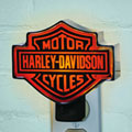 Harley Davidson Motorcycle Chrome Night Light