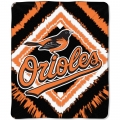 Baltimore Orioles MLB "Diamond" 50" x 60" Micro Raschel Throw