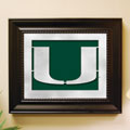 Miami Hurricanes UM NCAA College Laser Cut Framed Logo Wall Art