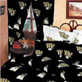 Wake Forest Demon Deacons 100% Cotton Sateen Long Window Drapes - 84" Black