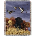Hautman Bros. Bird Dog 48" x 60" Metallic Tapestry Throw