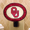 Oklahoma Sooners NCAA College Art Glass Nightlight