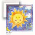 Twinkle Sun - Contemporary mount print with beveled edge