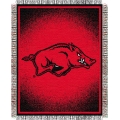 Arkansas Razorbacks NCAA College "Focus" 48" x 60" Triple Woven Jacquard Throw