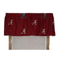 Alabama Crimson Tide 100% Cotton Sateen Window Valance - Red