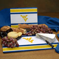 West Virginia Mountaineers NCAA College Glass Cutting Board Set