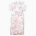 Isabella Pink Diaper Stacker - Toile 