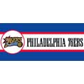 Philadelphia 76ers 7" Tall Wallpaper Border