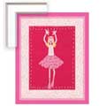 Candy Pink Ballerina - Framed Canvas