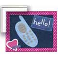 Hello - Contemporary mount print with beveled edge
