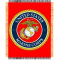 Marines Military 48"x 60" Triple Woven Jacquard Throw