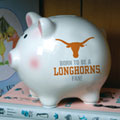 Texas Longhorns NCAA College Ceramic Piggy Bank