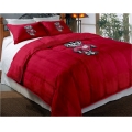Wisconsin Badgers College Twin Chenille Embroidered Comforter Set with 2 Shams 64" x 86"