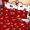 Alabama Crimson Tide 100% Cotton Sateen Standard Pillowcase - Red