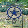 Dallas Cowboys NFL Stained Glass Outdoor Yard Sign