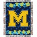 Michigan Wolverines NCAA College Baby 36" x 46" Triple Woven Jacquard Throw