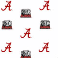 Alabama Crimson Tide Fitted Crib Sheet - White