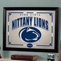 Penn State Nittany Lions NCAA College Framed Glass Mirror