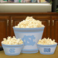 North Carolina Tarheels UNC NCAA College Melamine 3 Bowl Serving Set