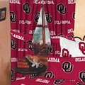 Oklahoma Sooners  100% Cotton Sateen Window Valance - Red