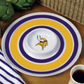 Minnesota Vikings NFL 14" Round Melamine Chip and Dip Bowl