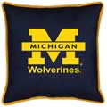 Michigan Wolverines Side Lines Toss Pillow