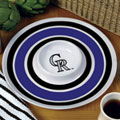 Colorado Rockies MLB 14" Round Melamine Chip and Dip Bowl