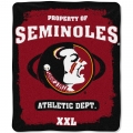 Florida State FSU Seminoles College "Property of" 50" x 60" Micro Raschel Throw