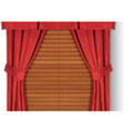 MVP Microsuede Red Window Drape