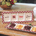 Nebraska Huskers NCAA College Gameday Ceramic Relish Tray