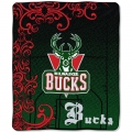Milwaukee Bucks NBA Micro Raschel Blanket 50" x 60"