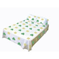 Notre Dame Fighting Irish 100% Cotton Sateen Twin Sheet Set - White