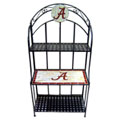 NCAA Alabama Crimson Tide Stained Glass Bakers Rack